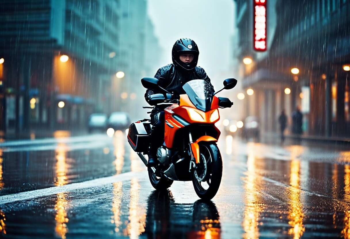 Affronter la pluie à moto : conseils et équipements