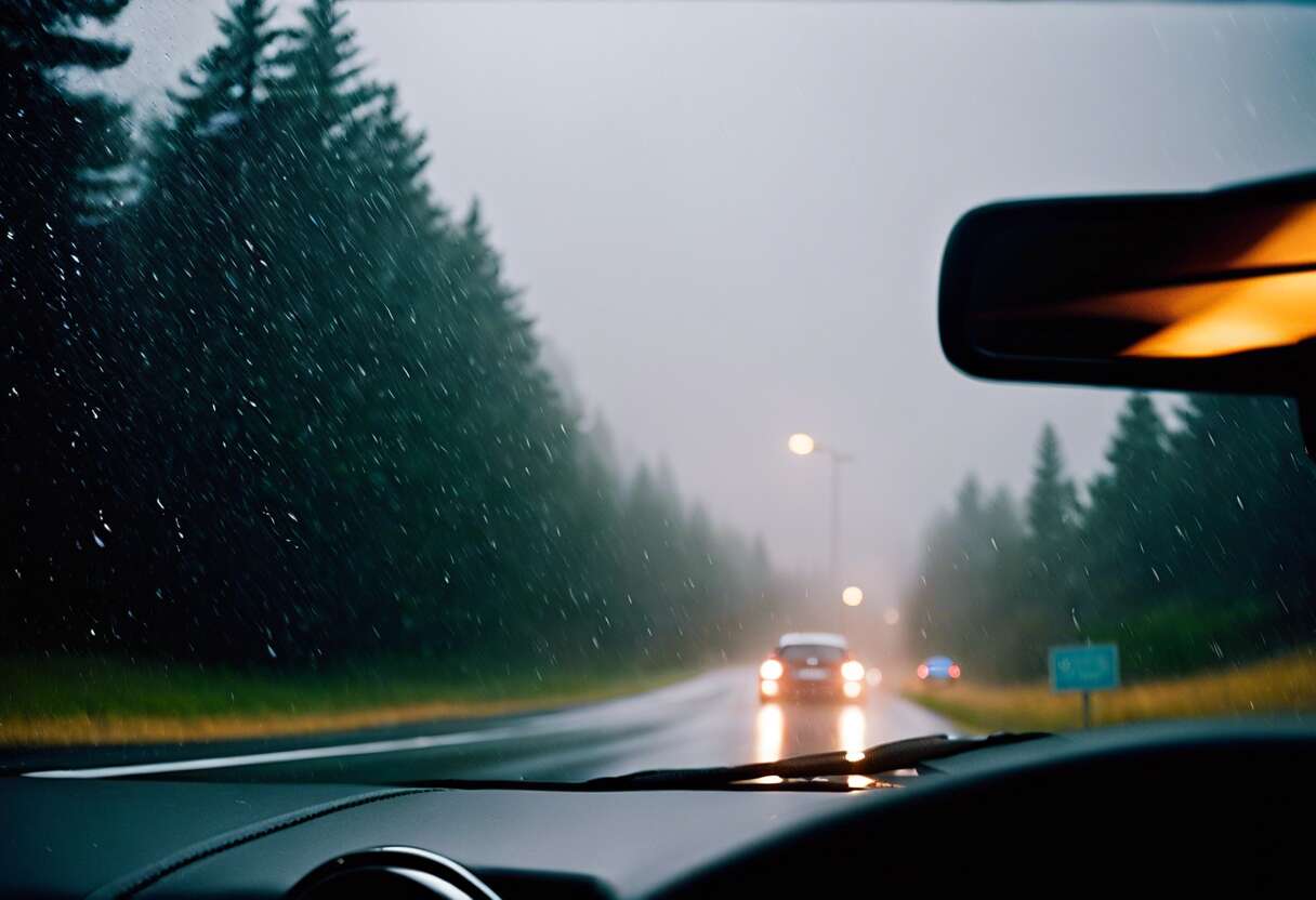 Adapter son style de conduite aux différentes conditions météo en roadtrip