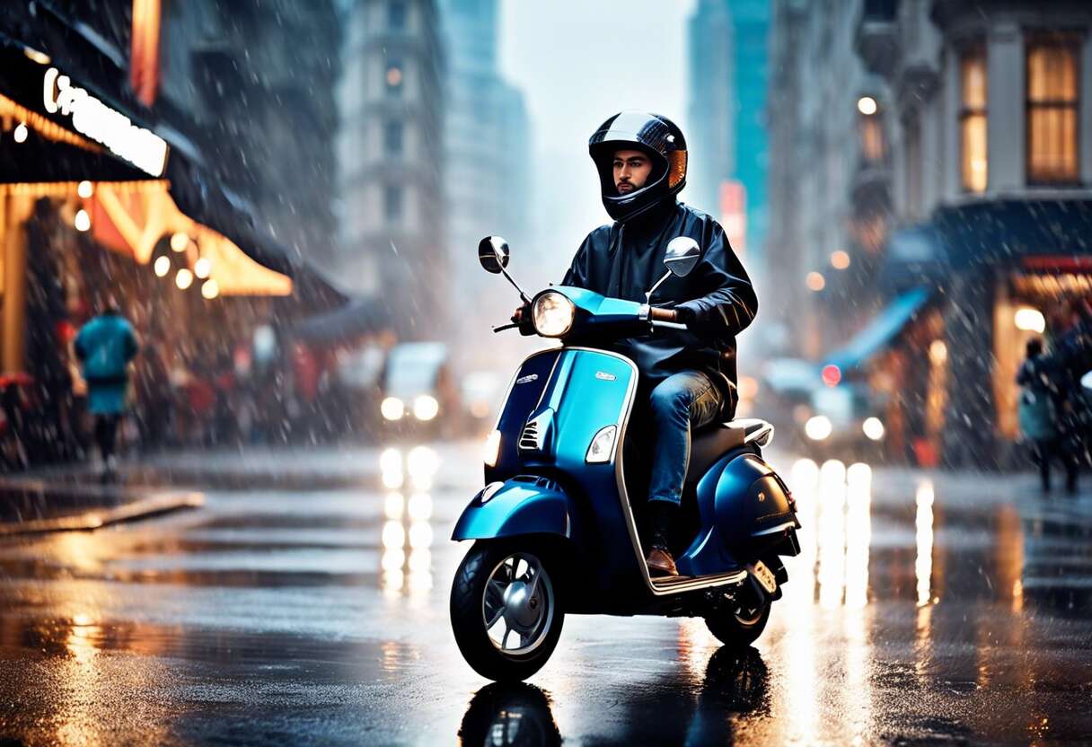 Tabliers de scooter : se protéger du froid et de la pluie