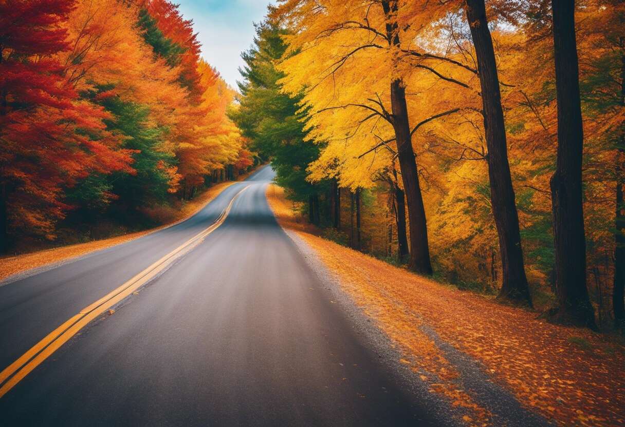 Roadbook d'automne : routes colorées idéales pour un tour à moto