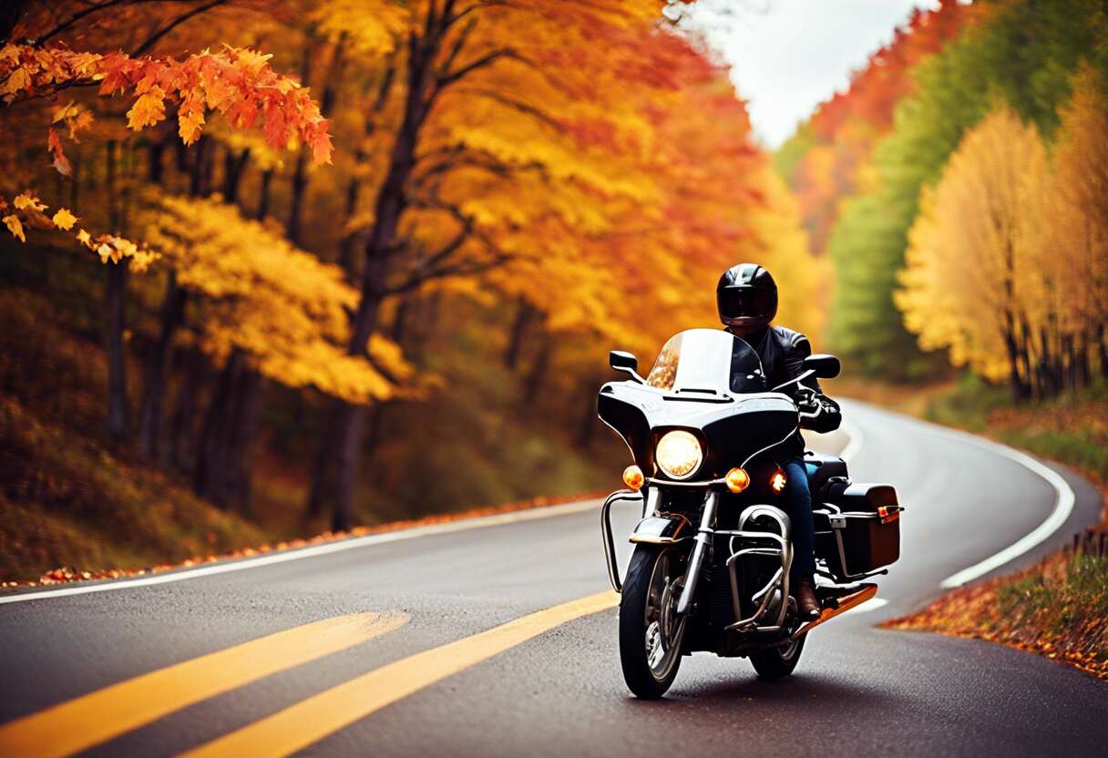 Les plus belles routes d'automne pour un tour à moto inoubliable