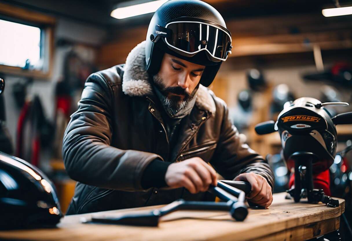 Installation et entretien des manchons pour moto et scooter
