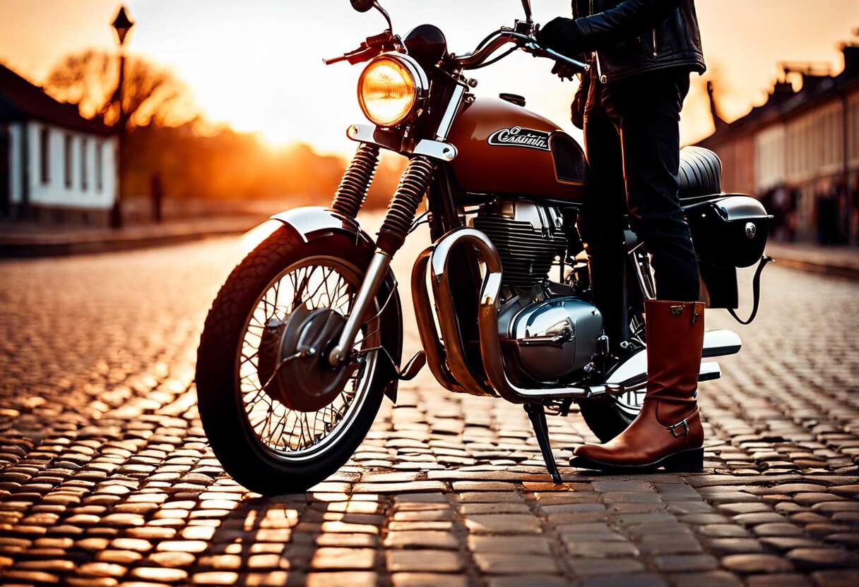 Styles et tendances : sélection de bottes moto vintage pour look rétro