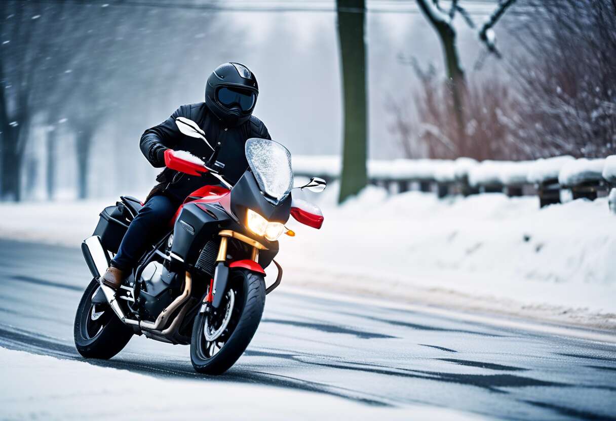 Conduite hivernale : comment rouler à moto sous la neige en toute sécurité ?